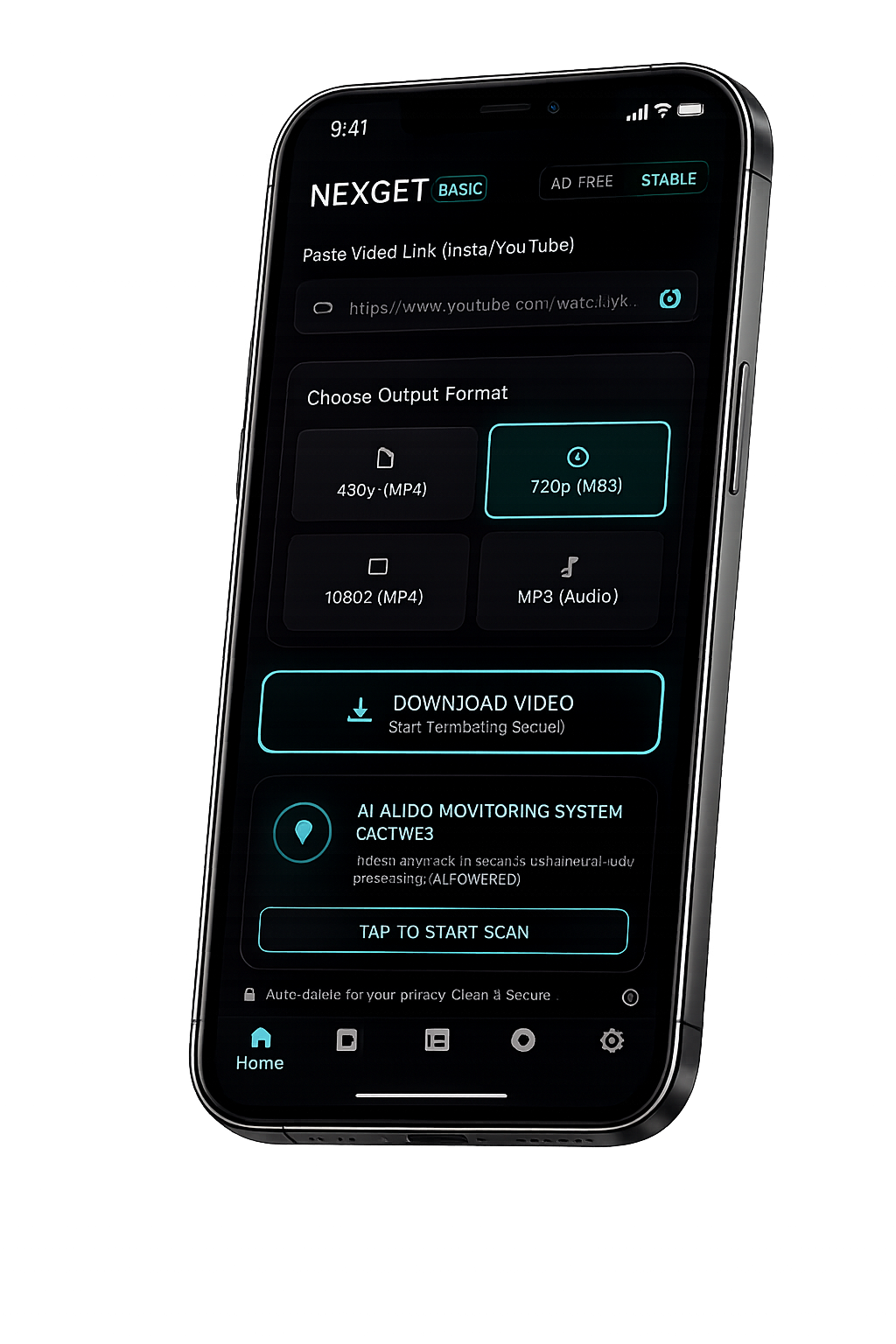 NexGet App Mockup